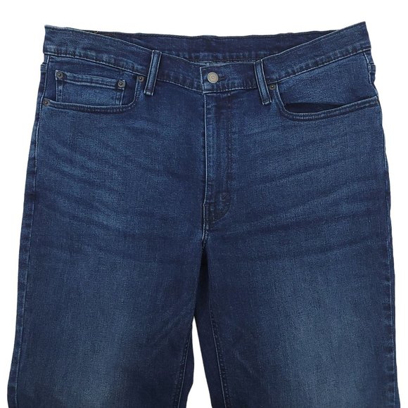 Levis 541 Athletic Taper Fit Jeans Mens 38 x 32 Altered Hem Dark Wash Denim - Picture 3 of 9